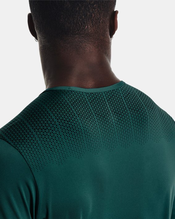 Men's UA ArmourPrint Short Sleeve, Green, pdpMainDesktop image number 3